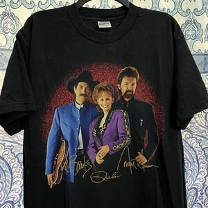 Vintage Brooks & Dunn And Reba Mcentire Tour T Shirt Size Large